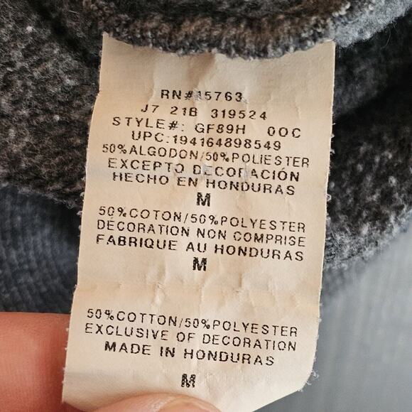 Champion Pullover Sweatshirt Hoodie Adult Medium Gray Hooded Pocket Athletic - Picture 8 of 10